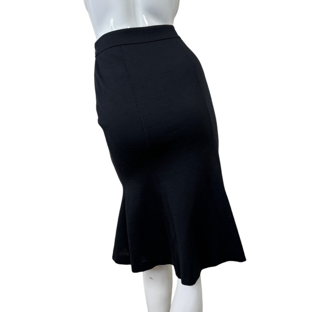 WOLFORD gorgeous wool midi trumpet skirt fit n flare RARE find xxs XS fun sz 34 - Picture 9 of 17